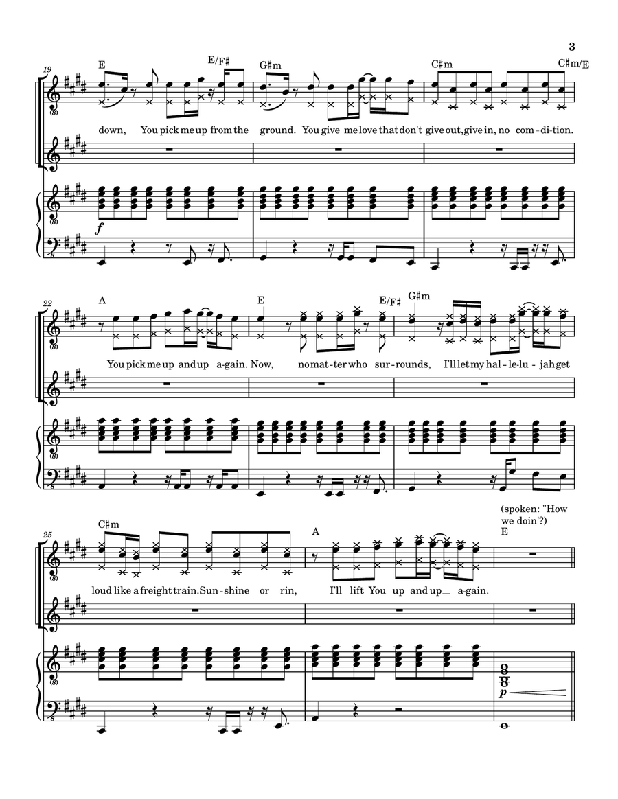 Up And Up Piano, Vocal scores gallery preview page 4