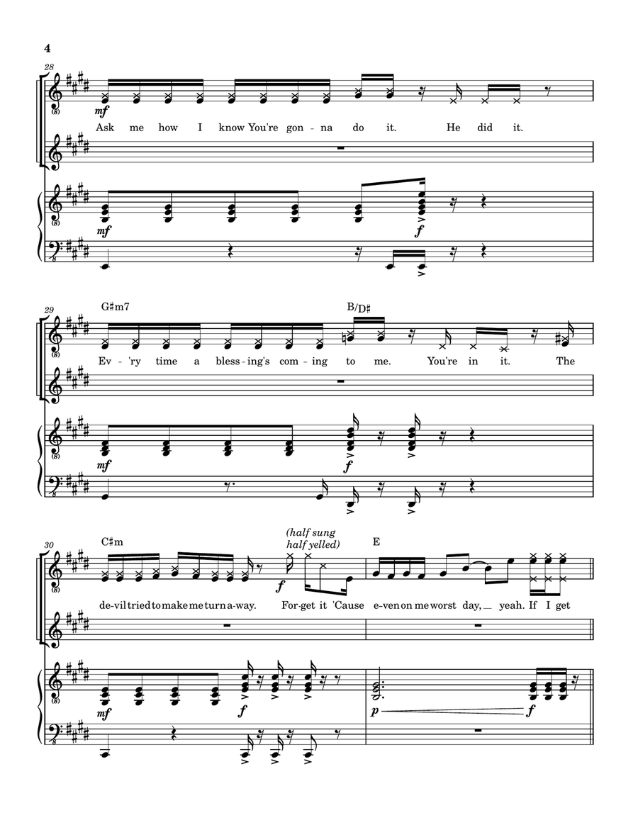 Up And Up Piano, Vocal scores gallery preview page 5