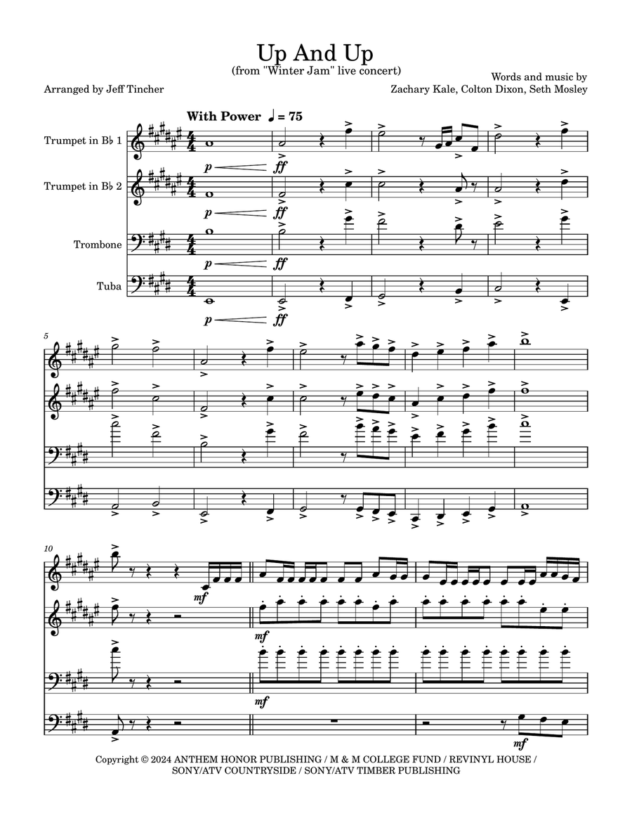 Up And Up Brass Quartet scores gallery preview page 2