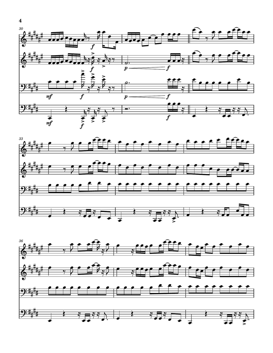 Up And Up Brass Quartet scores gallery preview page 5
