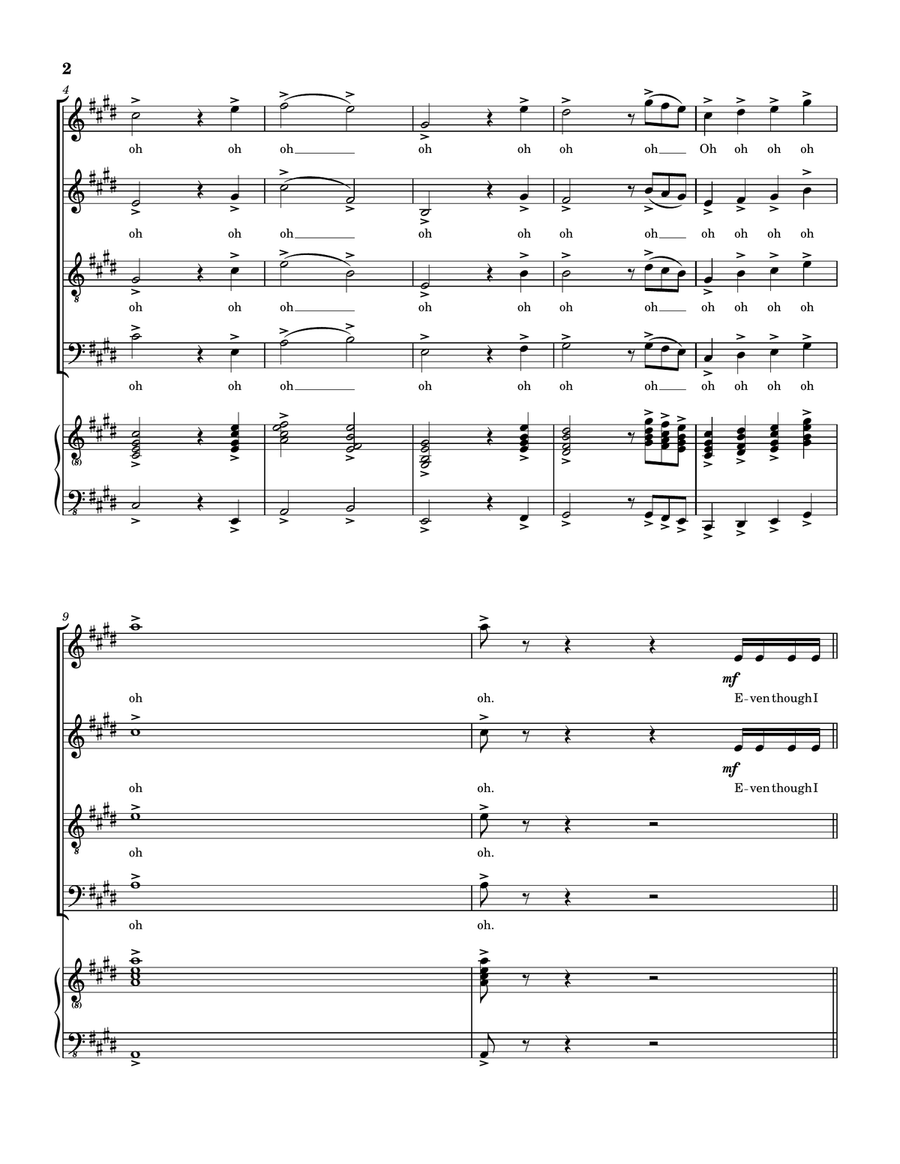 Up And Up Up And Up 4-Part scores gallery preview page 3
