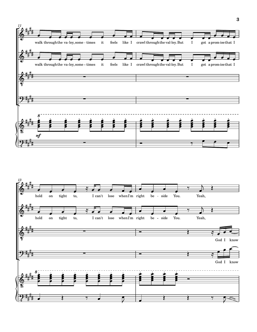 Up And Up Up And Up 4-Part scores gallery preview page 4