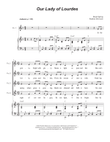 Our Lady of Lourdes (SATB)
