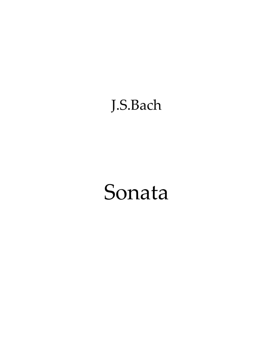 Sonata BWV1032 for Flute Ensemble Woodwind Quintet scores gallery preview page 1