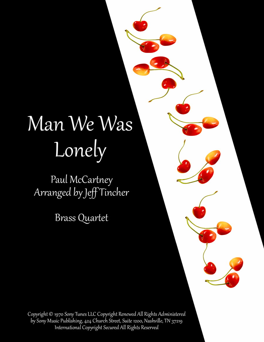 Man We Was Lonely Man We Was Lonely Brass Quartet scores gallery preview page 1