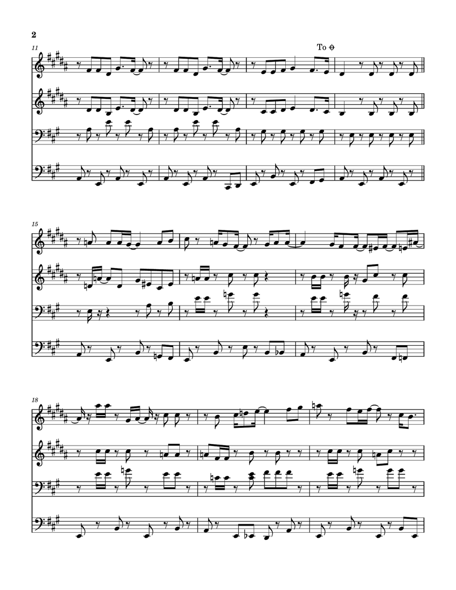 Man We Was Lonely Man We Was Lonely Brass Quartet scores gallery preview page 3