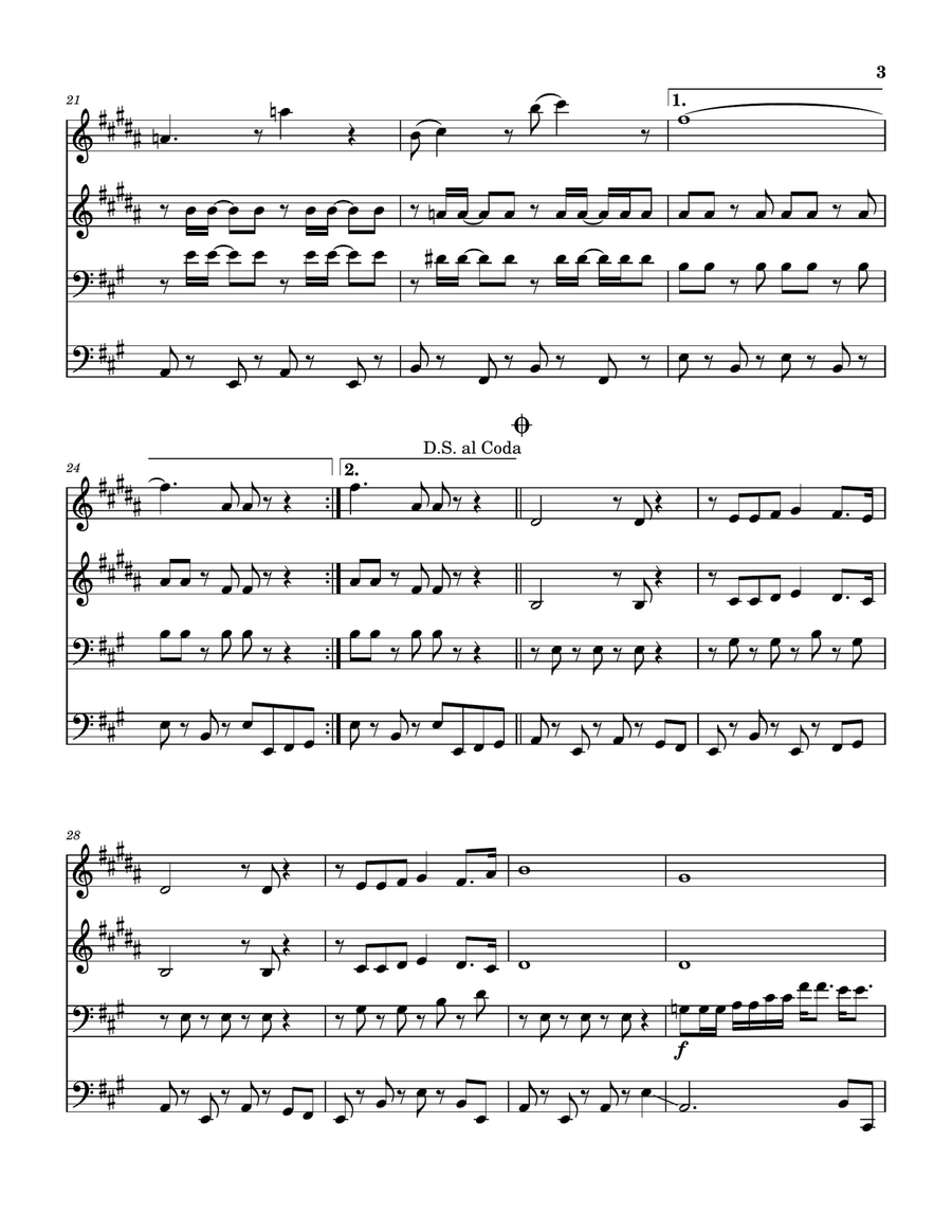 Man We Was Lonely Man We Was Lonely Brass Quartet scores gallery preview page 4