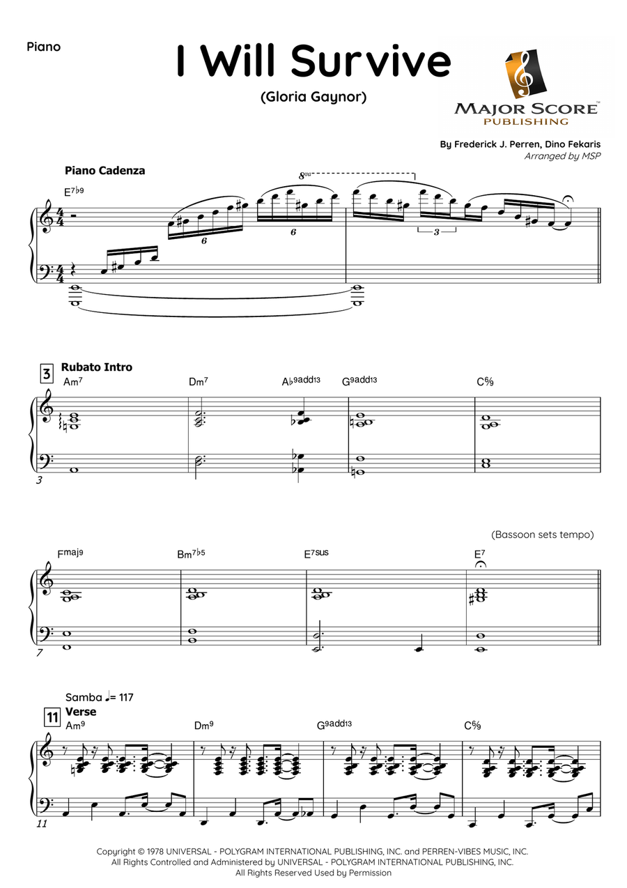 I Will Survive I Will Survive Bassoon scores gallery preview page 5