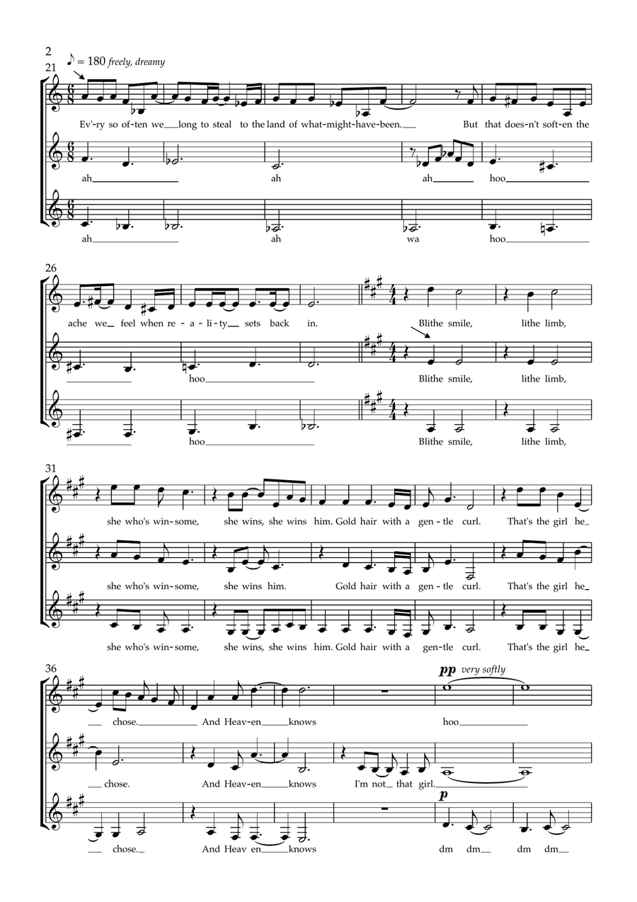I'm Not That Girl I'm Not That Girl A Cappella scores gallery preview page 2