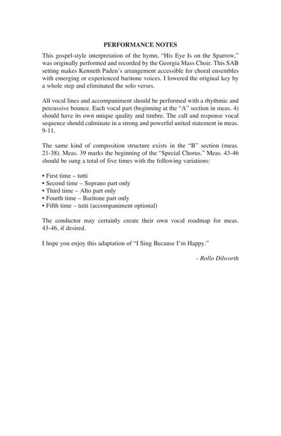 I Sing Because I'm Happy 3-Part scores gallery preview page 3