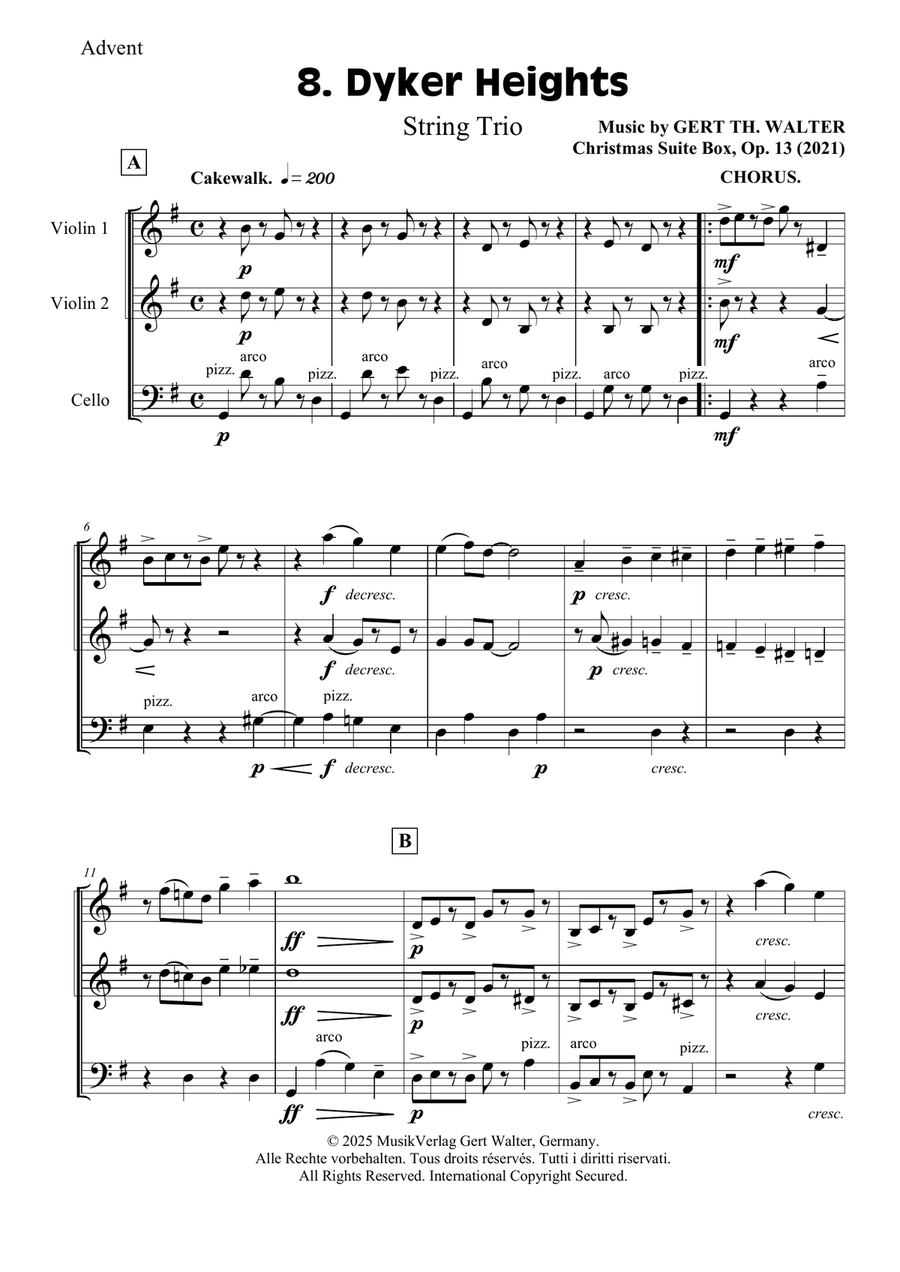 Dyker Heights Dyker Heights String Trio scores gallery preview page 1