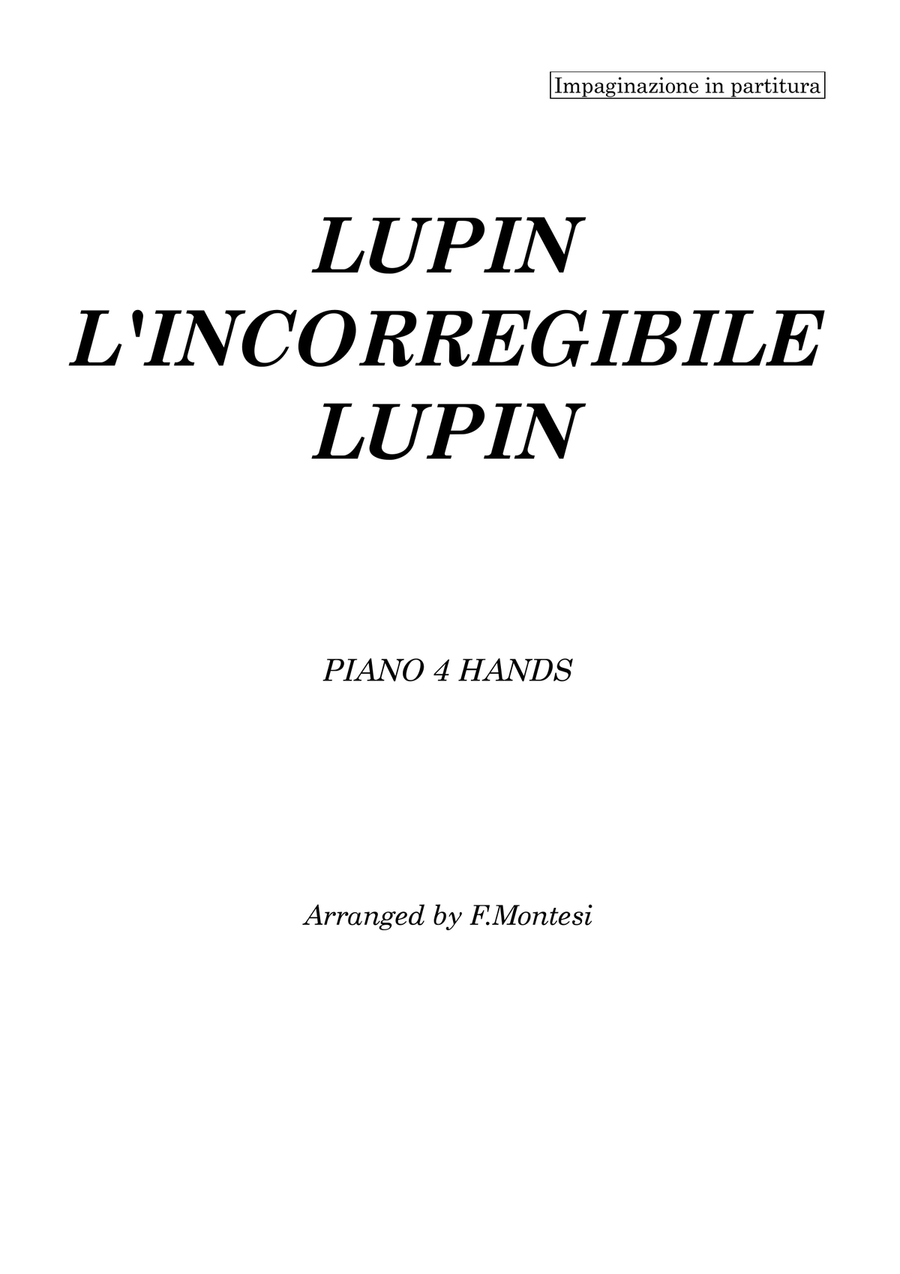 Lupin L Incorregibile Lupin 1 Piano, 4-Hands scores gallery preview page 3