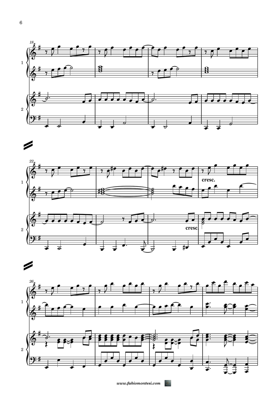 Lupin L Incorregibile Lupin 1 Piano, 4-Hands scores gallery preview page 6