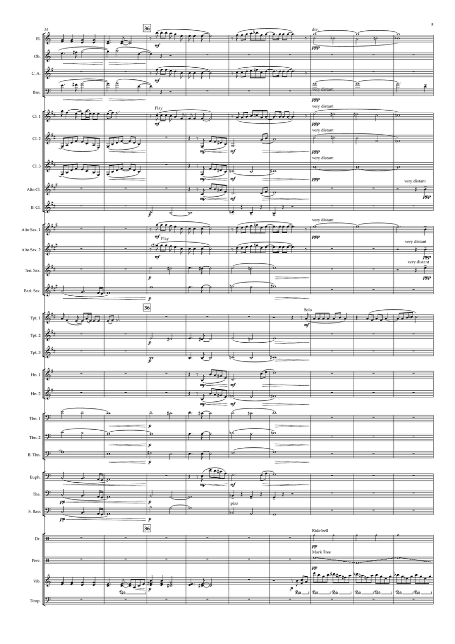 The Man With The Child In His Eyes Concert Band scores gallery preview page 5