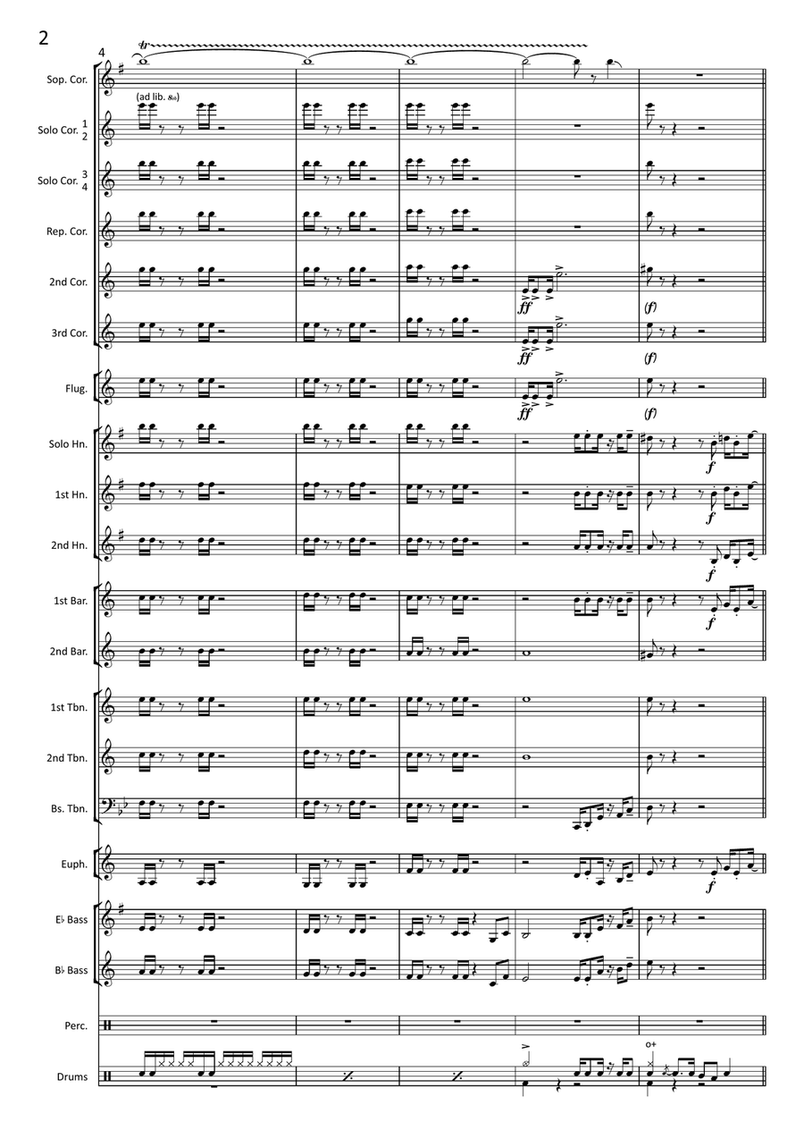Theme From Lupin The Third '78 Brass Band scores gallery preview page 2