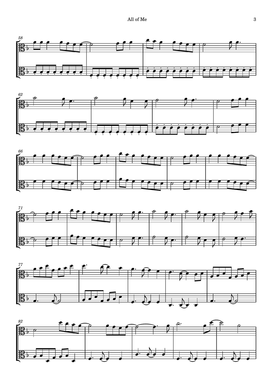 All Of Me All Of Me String Duet scores gallery preview page 3