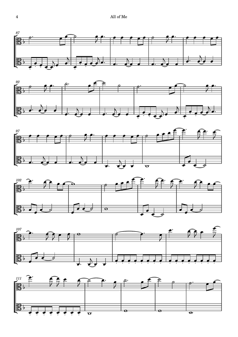 All Of Me All Of Me String Duet scores gallery preview page 4