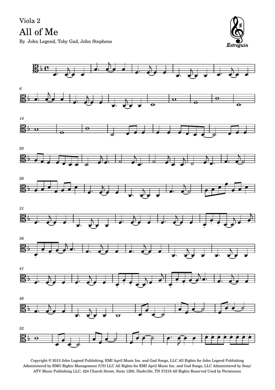 All Of Me All Of Me String Duet scores gallery preview page 6