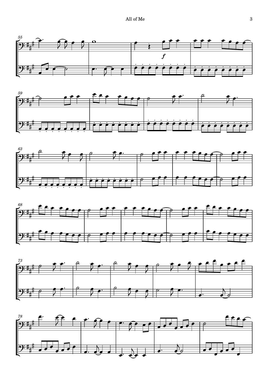 All Of Me All Of Me String Duet scores gallery preview page 3
