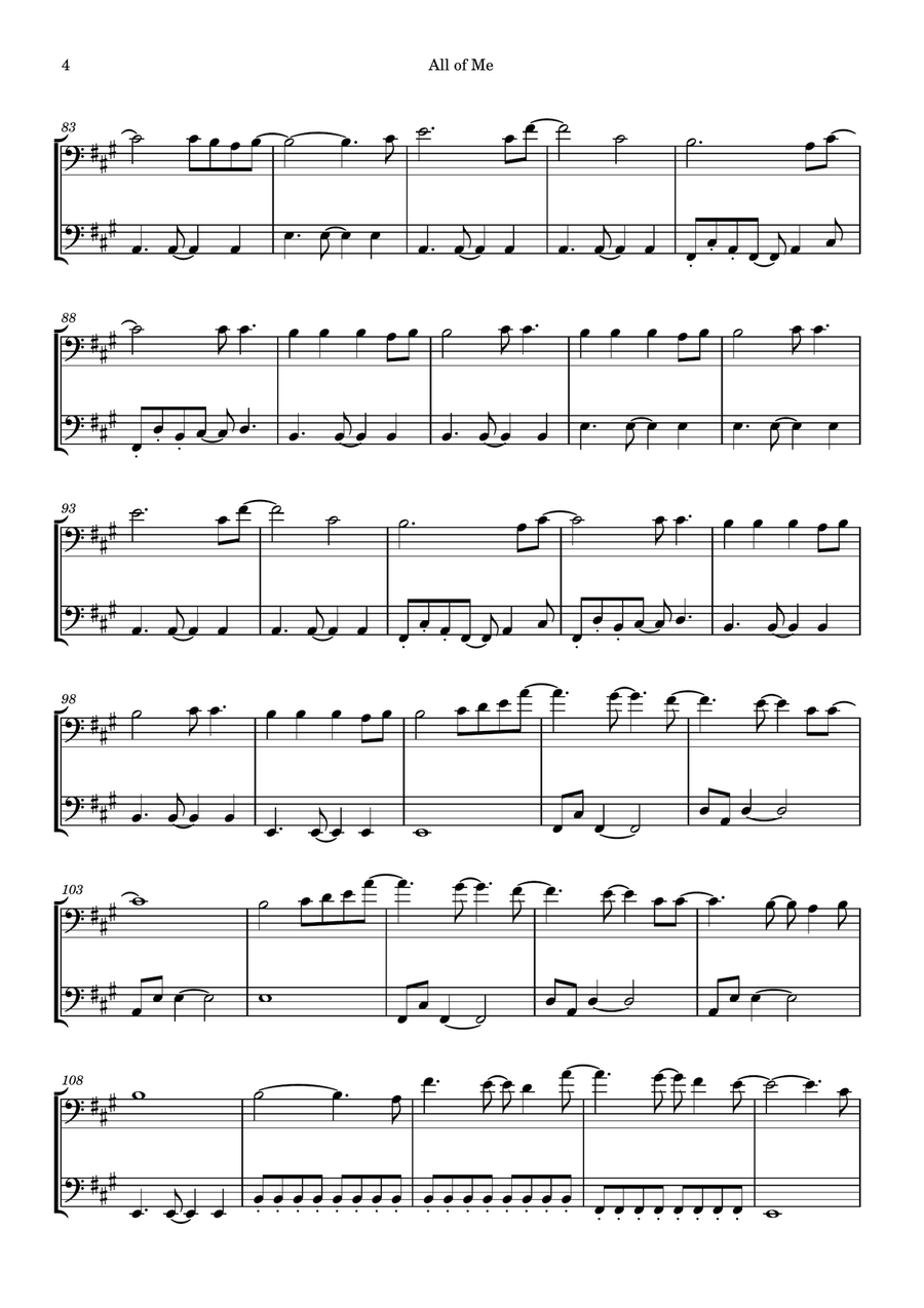 All Of Me All Of Me String Duet scores gallery preview page 4