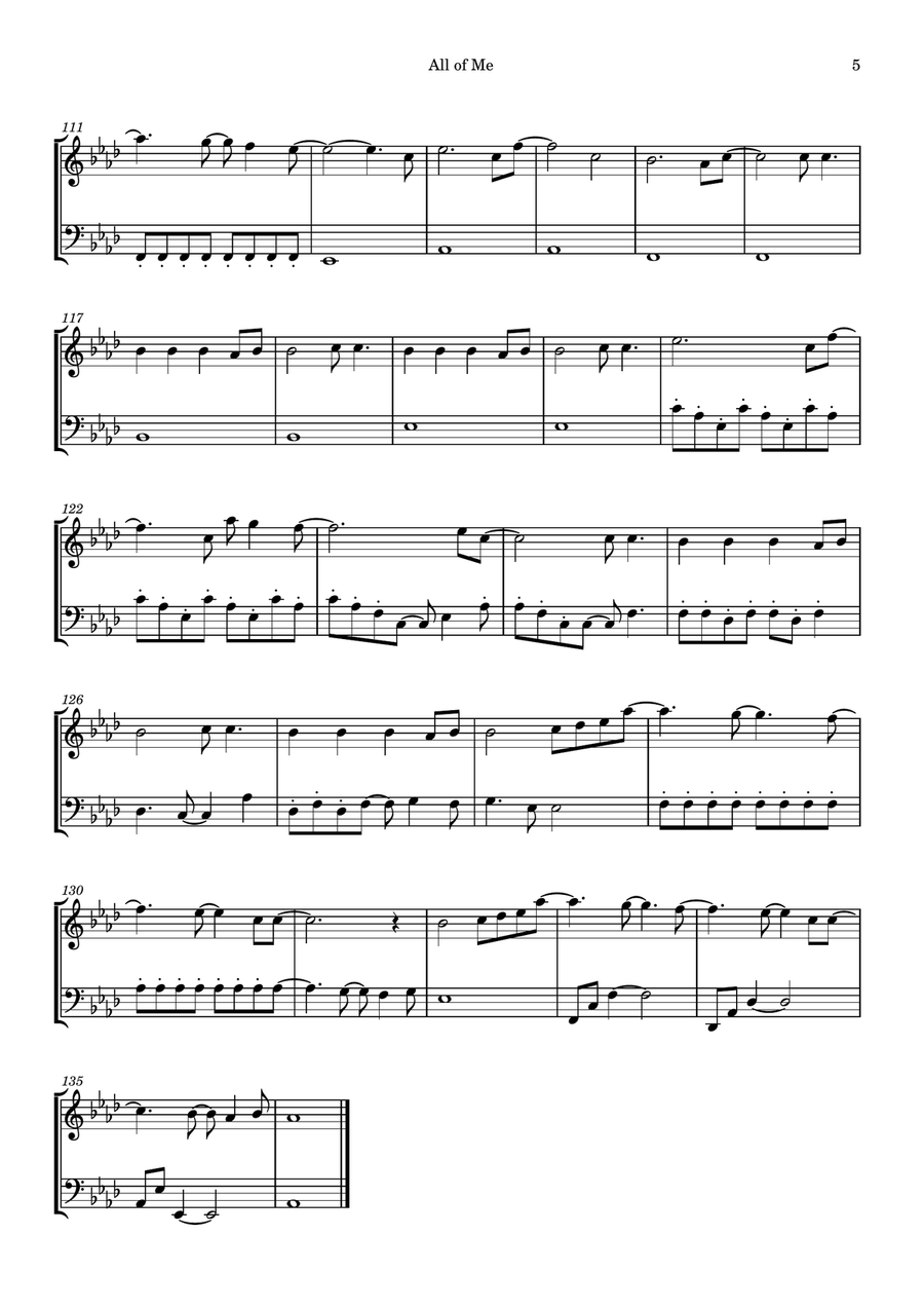 All Of Me All Of Me String Duet scores gallery preview page 5