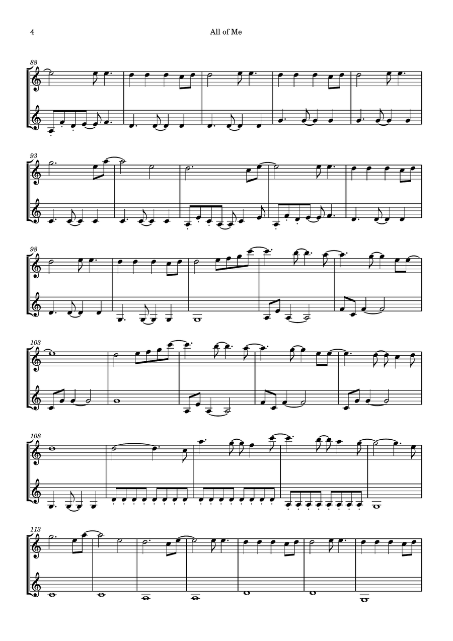 All Of Me All Of Me String Duet scores gallery preview page 4