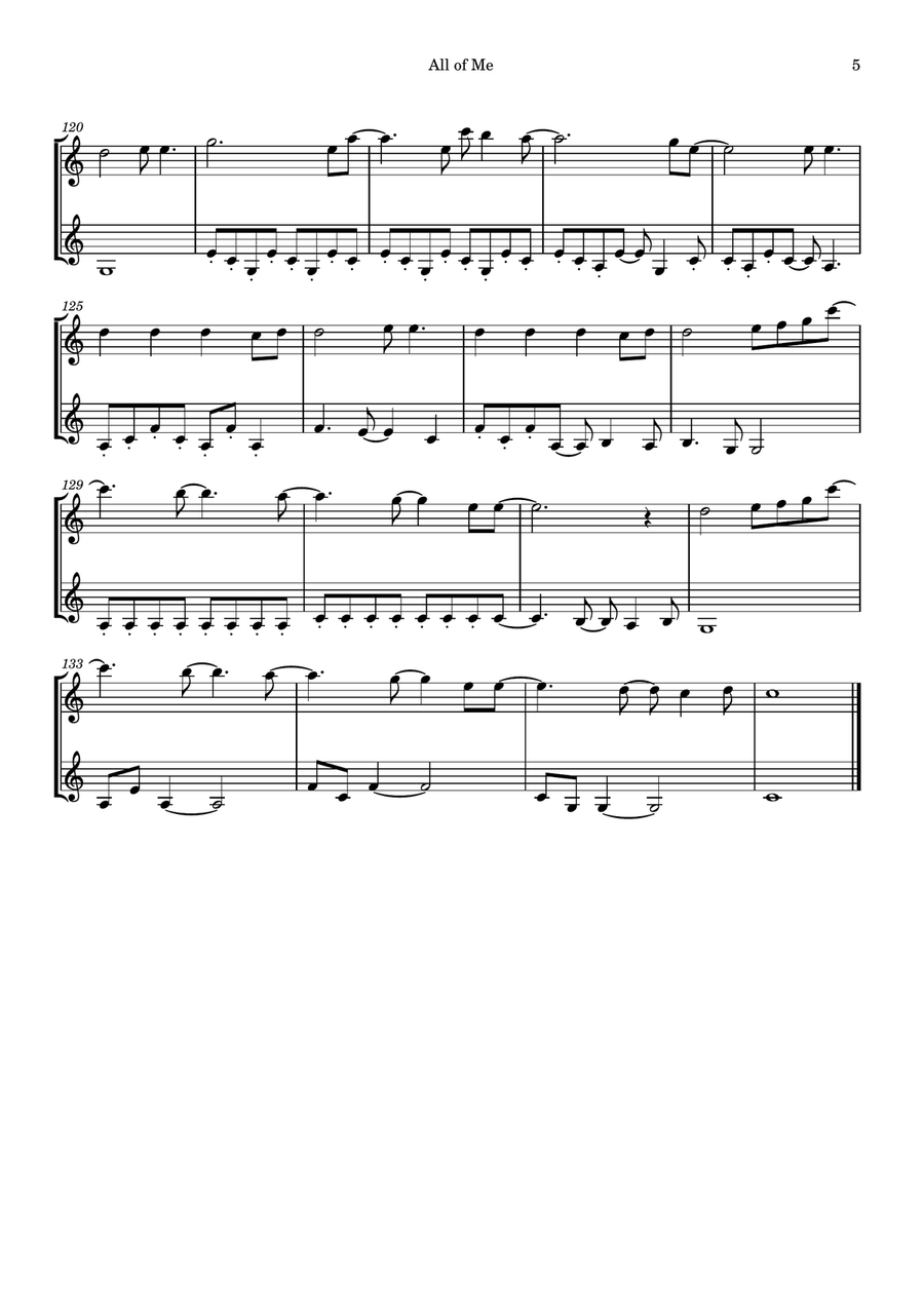 All Of Me All Of Me String Duet scores gallery preview page 5
