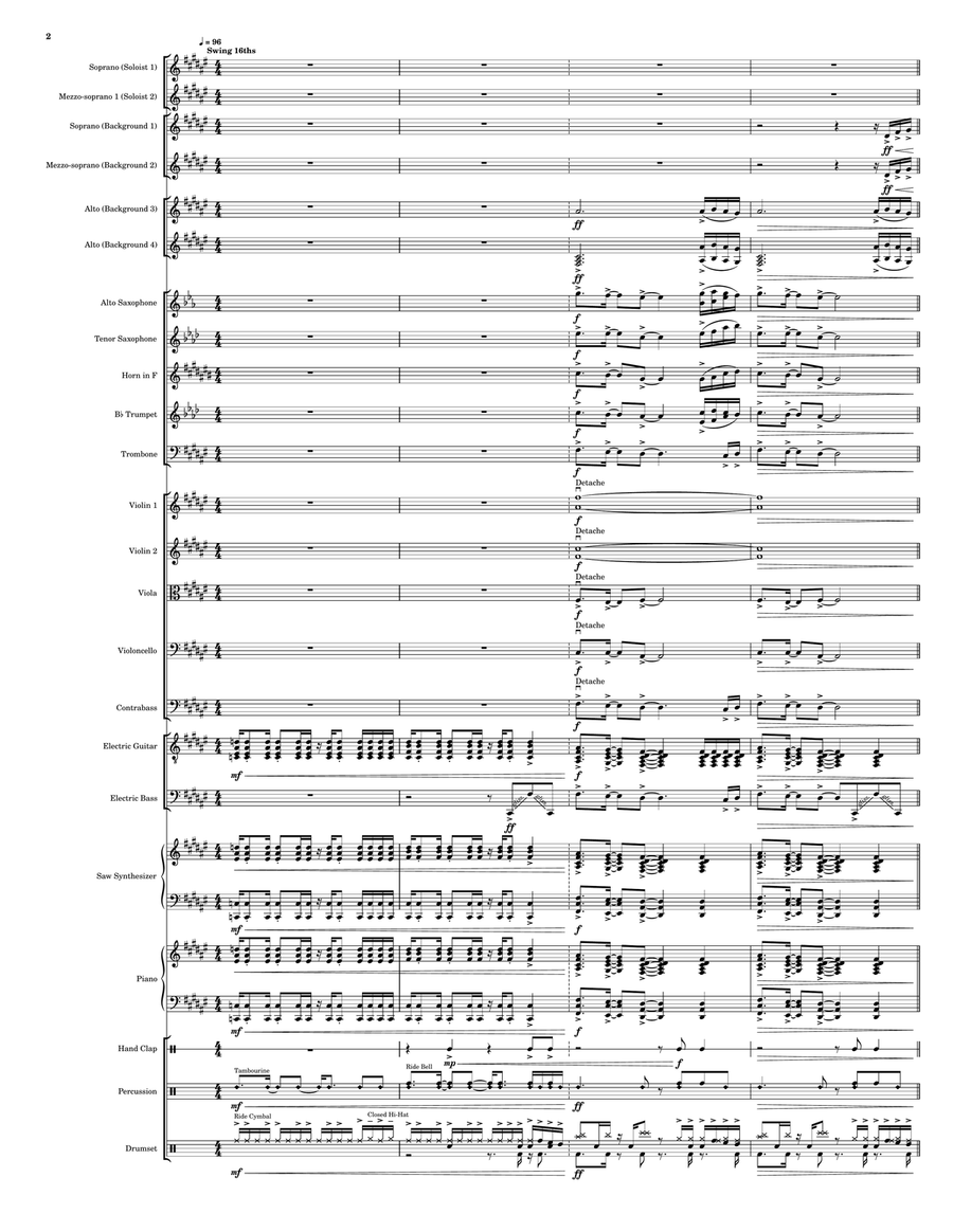 Heaven - Score Only Large Ensemble scores gallery preview page 2