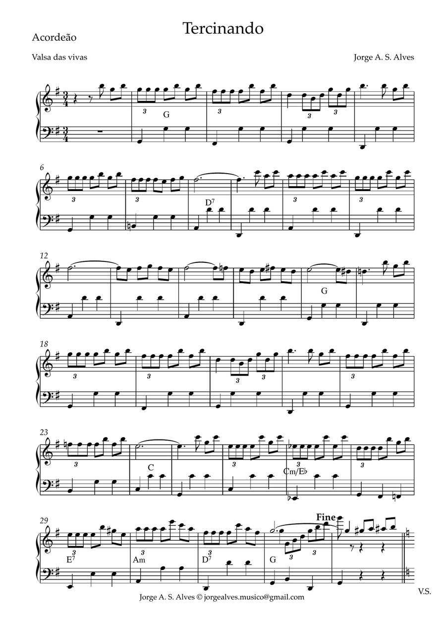 Tercinando Tercinando Accordion scores gallery preview page 1