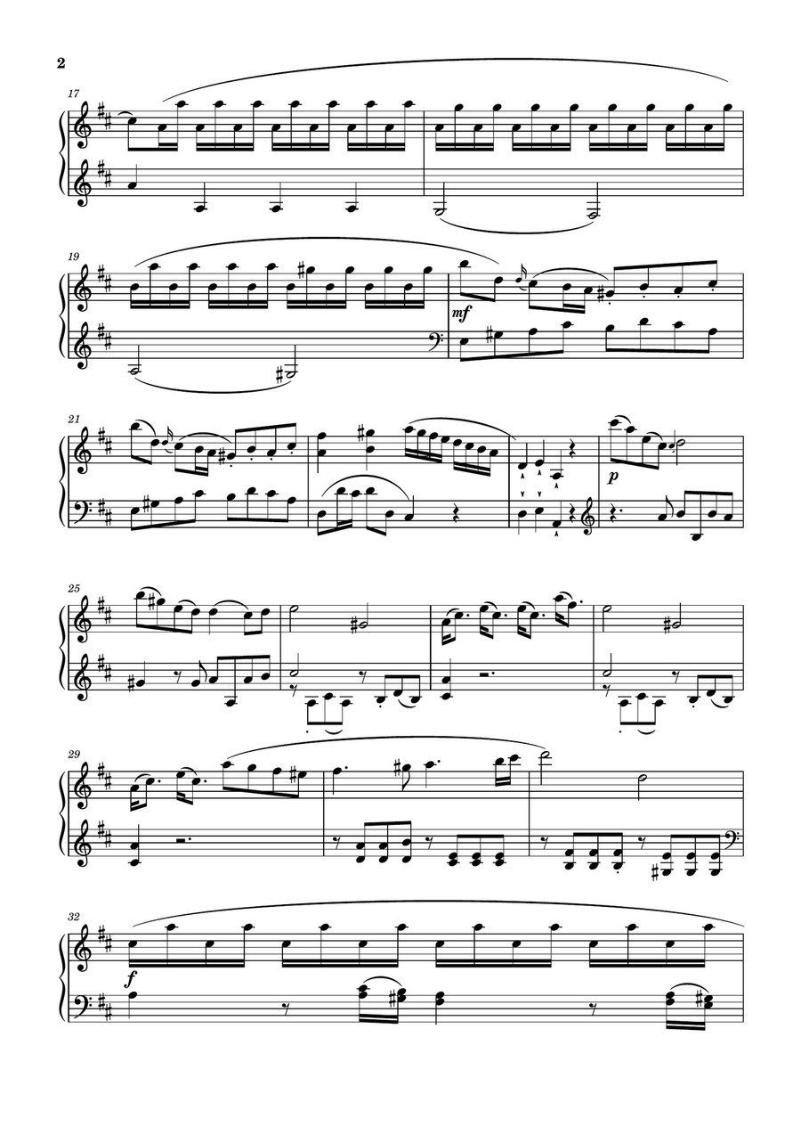 Sinfonía No.10 (Primer Movimiento)-Haydn Piano Solo scores gallery preview page 2