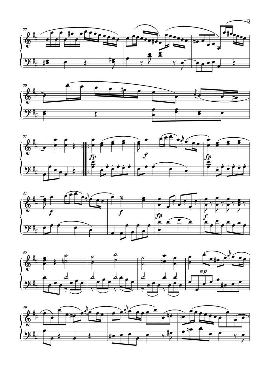 Sinfonía No.10 (Primer Movimiento)-Haydn Piano Solo scores gallery preview page 3