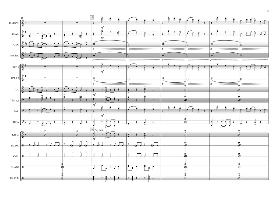 That's What I Want Marching Band scores gallery preview page 3