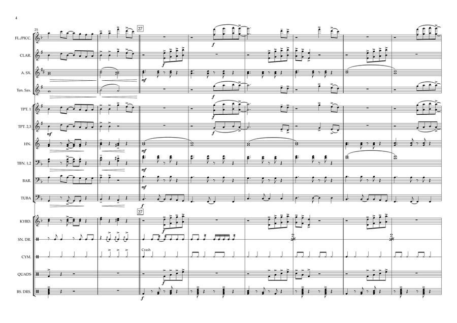 That's What I Want Marching Band scores gallery preview page 4