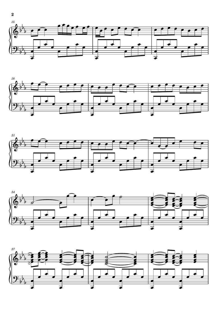 Senya Senya Piano Solo scores gallery preview page 2