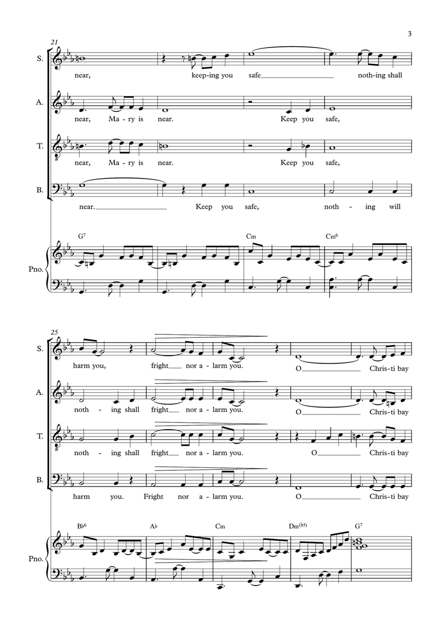 African Crib Carol African Crib Carol 4-Part scores gallery preview page 3