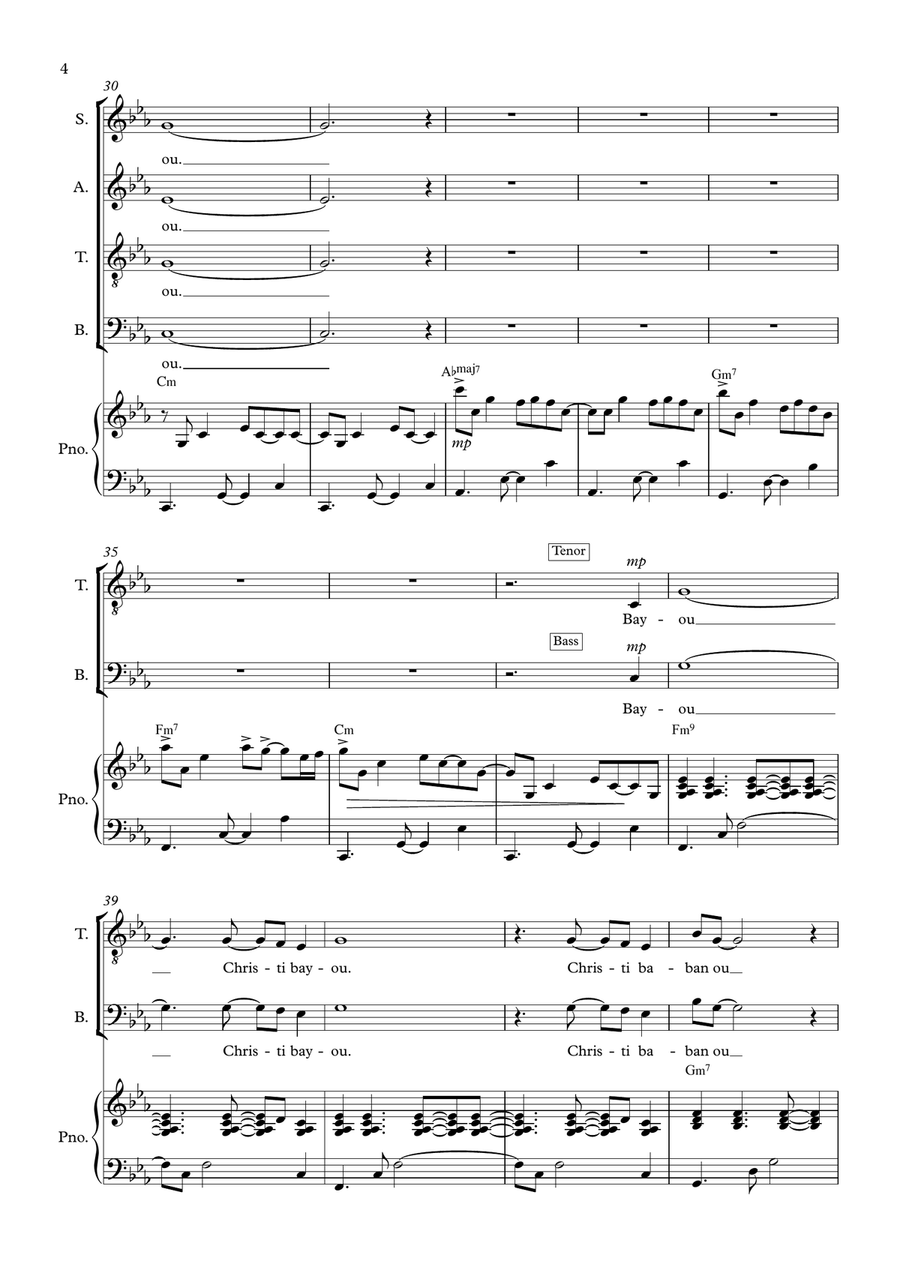 African Crib Carol African Crib Carol 4-Part scores gallery preview page 4