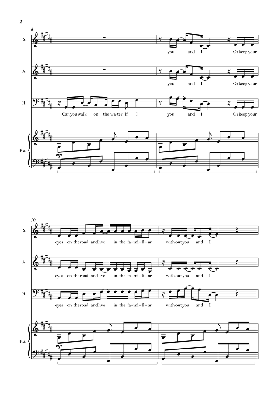 Familiar Familiar 3-Part scores gallery preview page 2