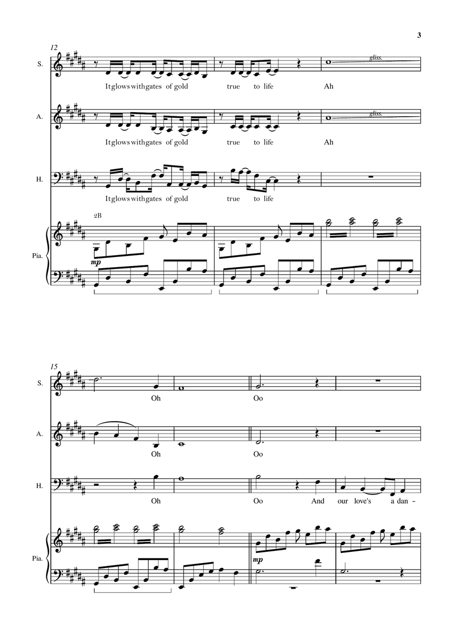 Familiar Familiar 3-Part scores gallery preview page 3