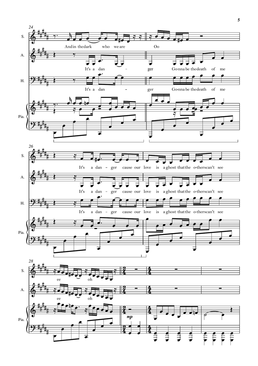 Familiar Familiar 3-Part scores gallery preview page 5