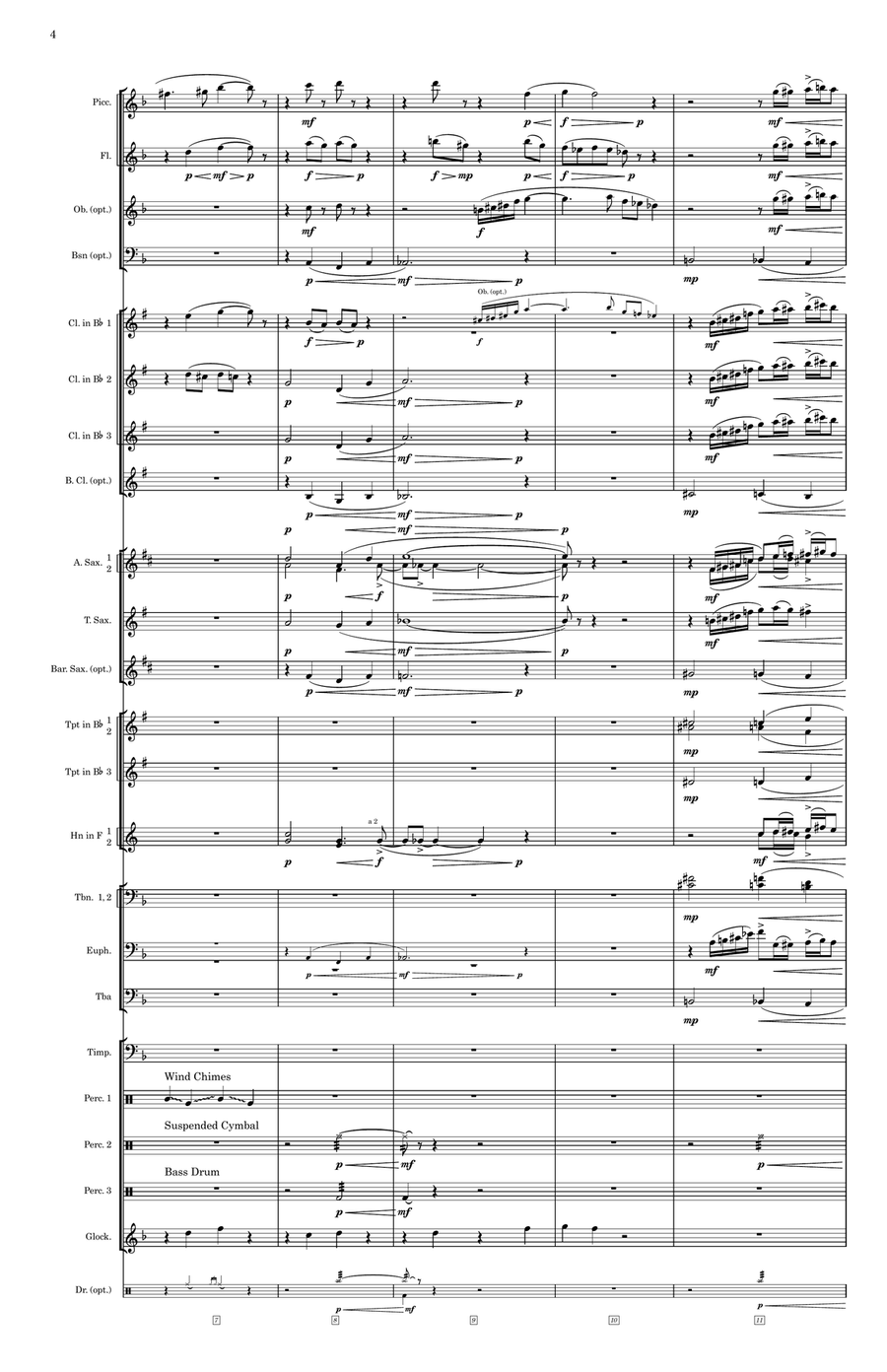 To the Dreamland - Score Only Concert Band scores gallery preview page 4