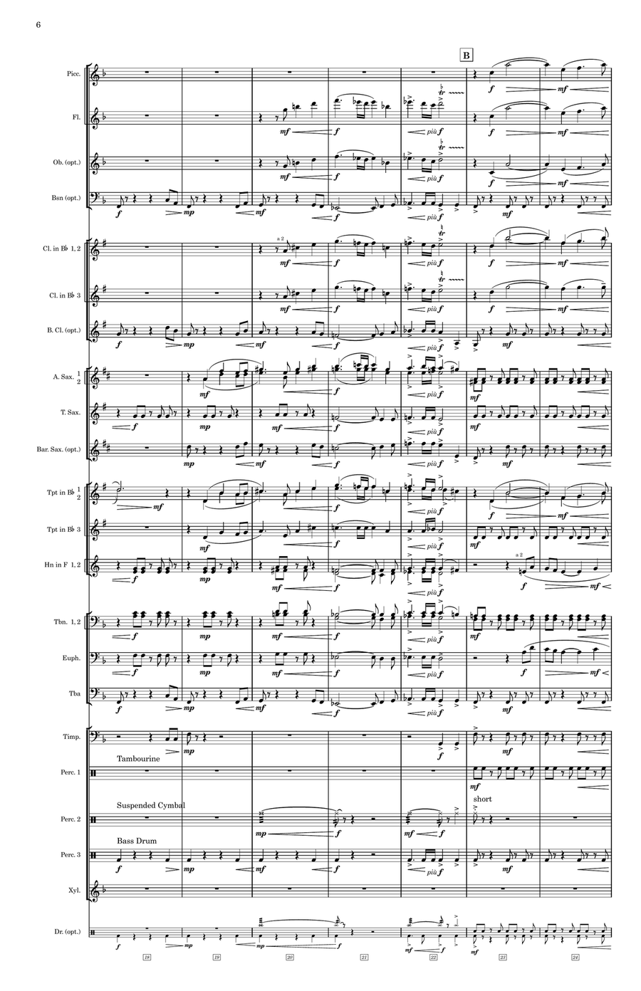 To the Dreamland - Score Only Concert Band scores gallery preview page 6