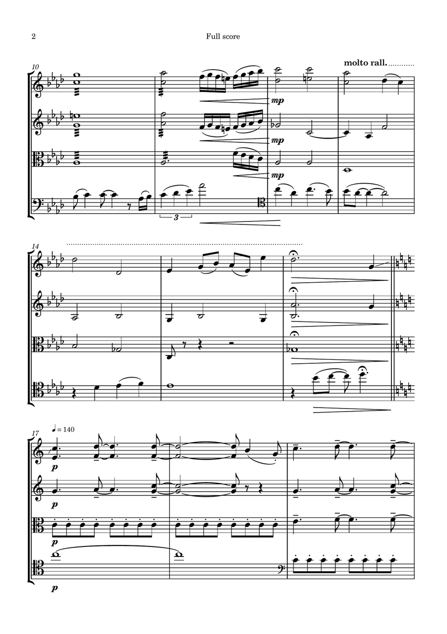 The Wizard And I The Wizard And I String Quartet scores gallery preview page 2