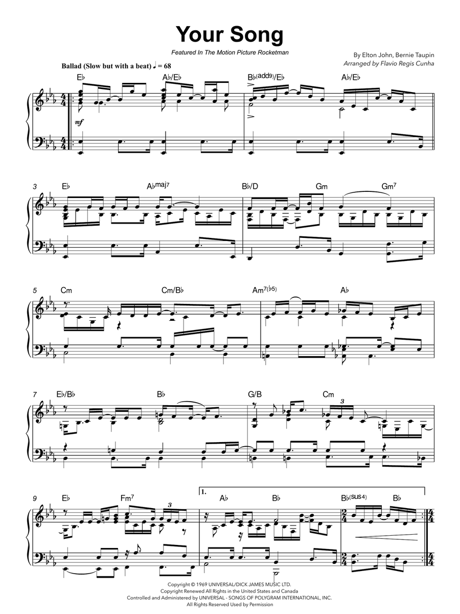 Your Song Piano Method scores gallery preview page 2