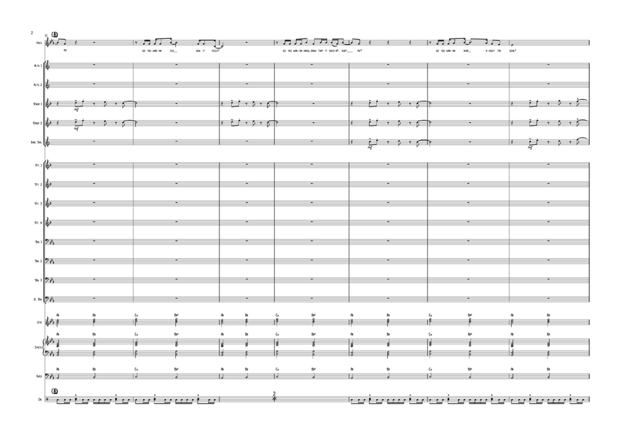 Running Up That Hill Jazz Ensemble scores gallery preview page 2