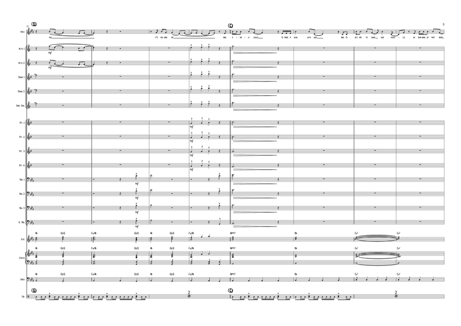 Running Up That Hill Jazz Ensemble scores gallery preview page 3
