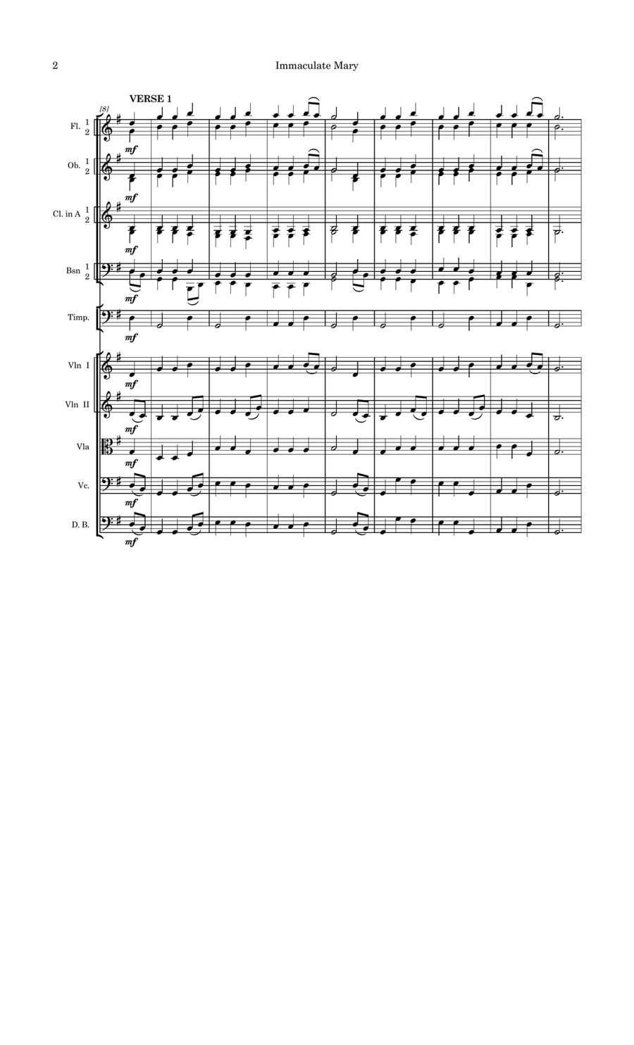 Immaculate Mary (Alternate Version) Full Orchestra scores gallery preview page 4