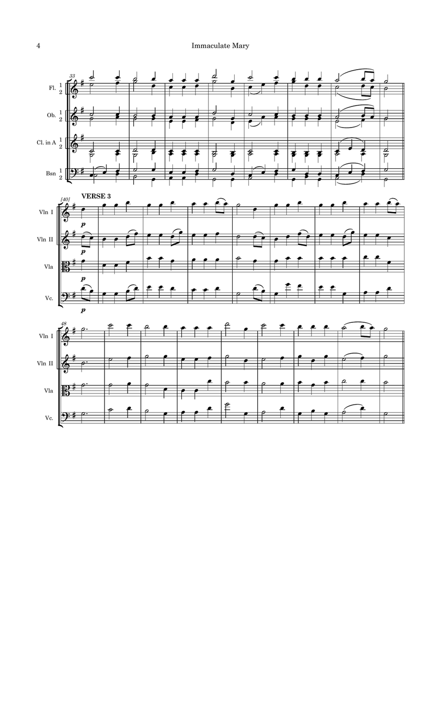 Immaculate Mary (Alternate Version) Full Orchestra scores gallery preview page 6