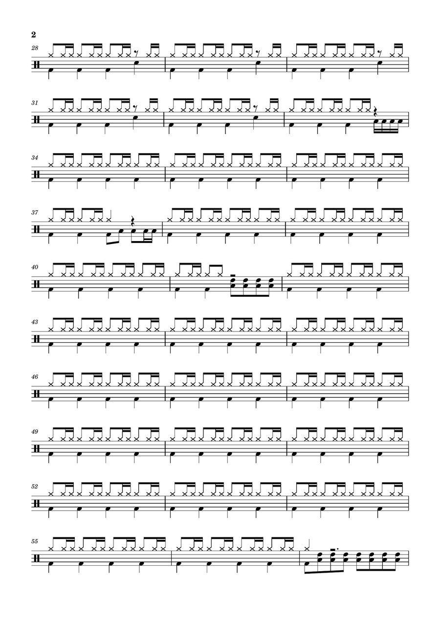 Logo Te Pate Logo Te Pate Drum Set scores gallery preview page 2