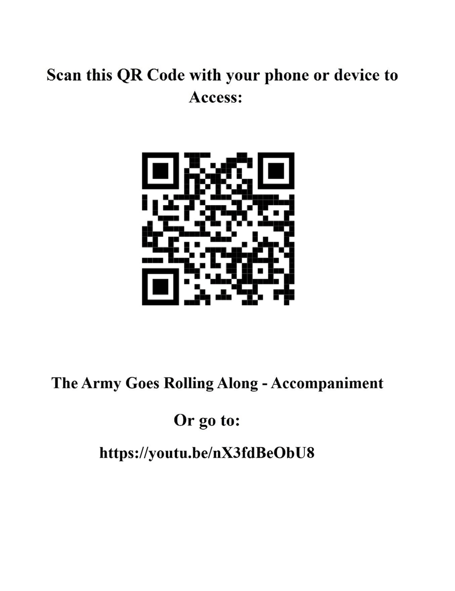 The Army Goes Rolling Along - Eb Soprano/Eb Alto/Eb Contra Alto Clarinet with Piano Accompaniment E-Flat Clarinet scores gallery preview page 2