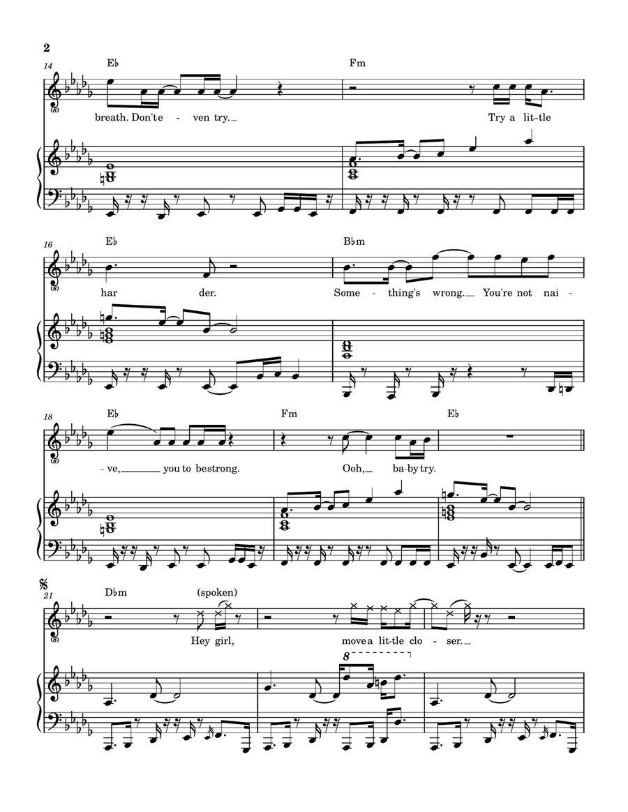 Too Shy Too Shy Piano, Vocal scores gallery preview page 3